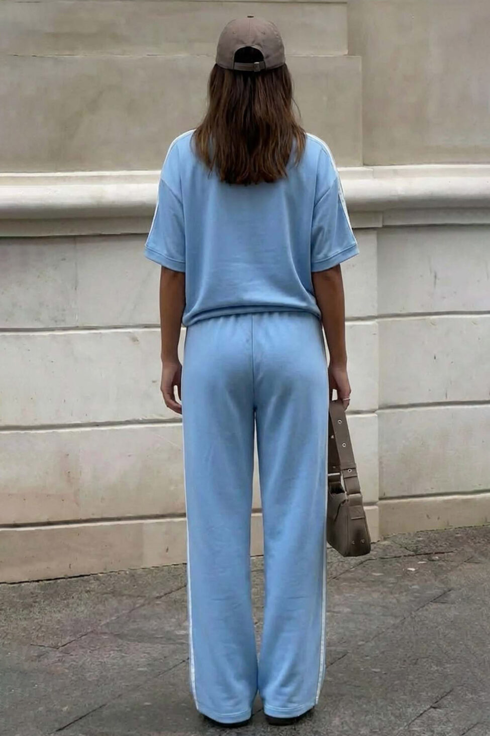 Kalira σετ μπλούζα παντελόνι σιελ - Image 2