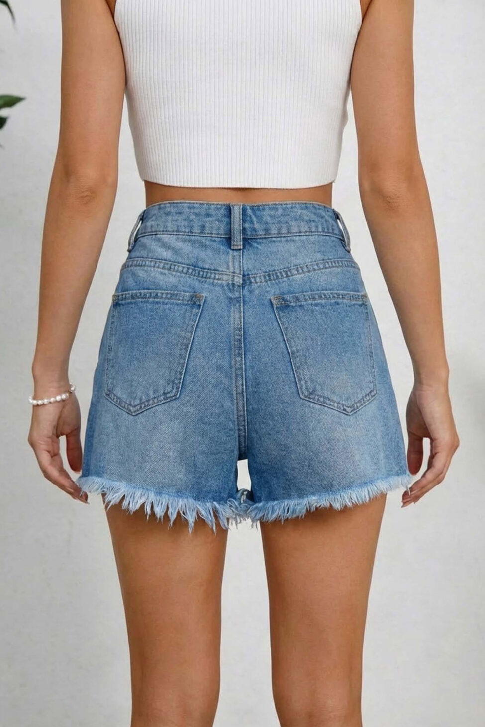 Lager τζιν σορτς μπλε - Image 2