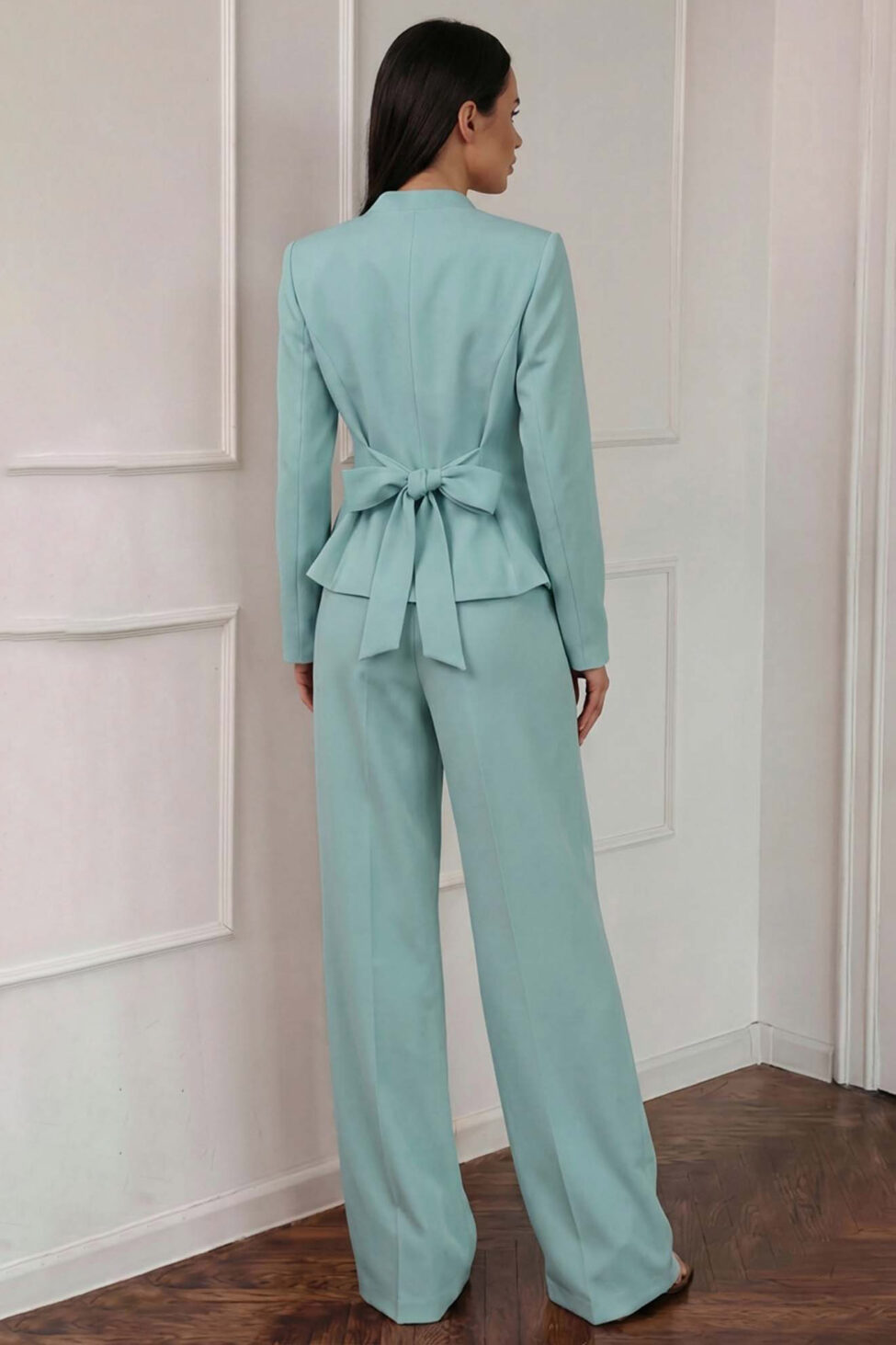 Lido σετ σακάκι παντελόνι βεραμάν - Image 2