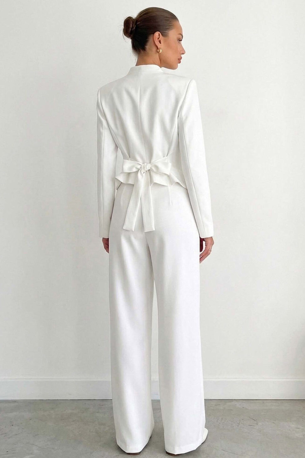 Lido σετ σακάκι παντελόνι λευκό - Image 2