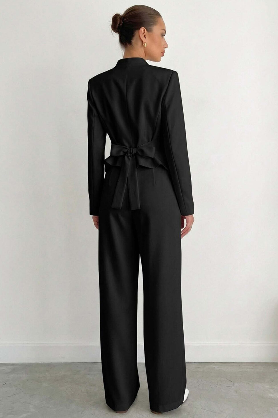Lido σετ σακάκι παντελόνι μαύρο - Image 2