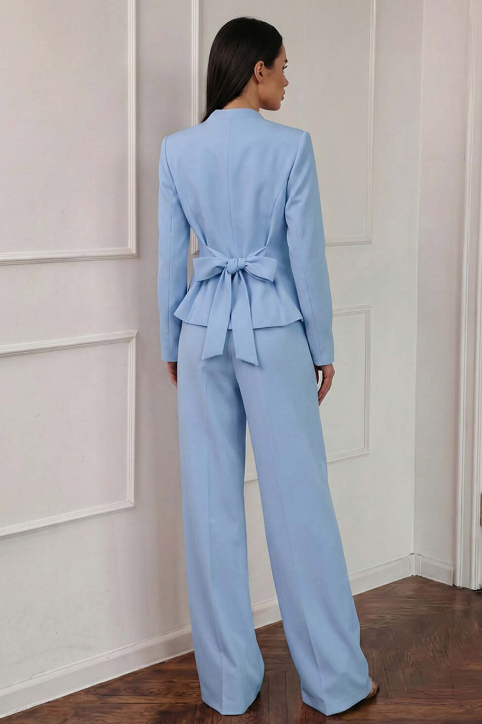 Lido σετ σακάκι παντελόνι σιελ - Image 2