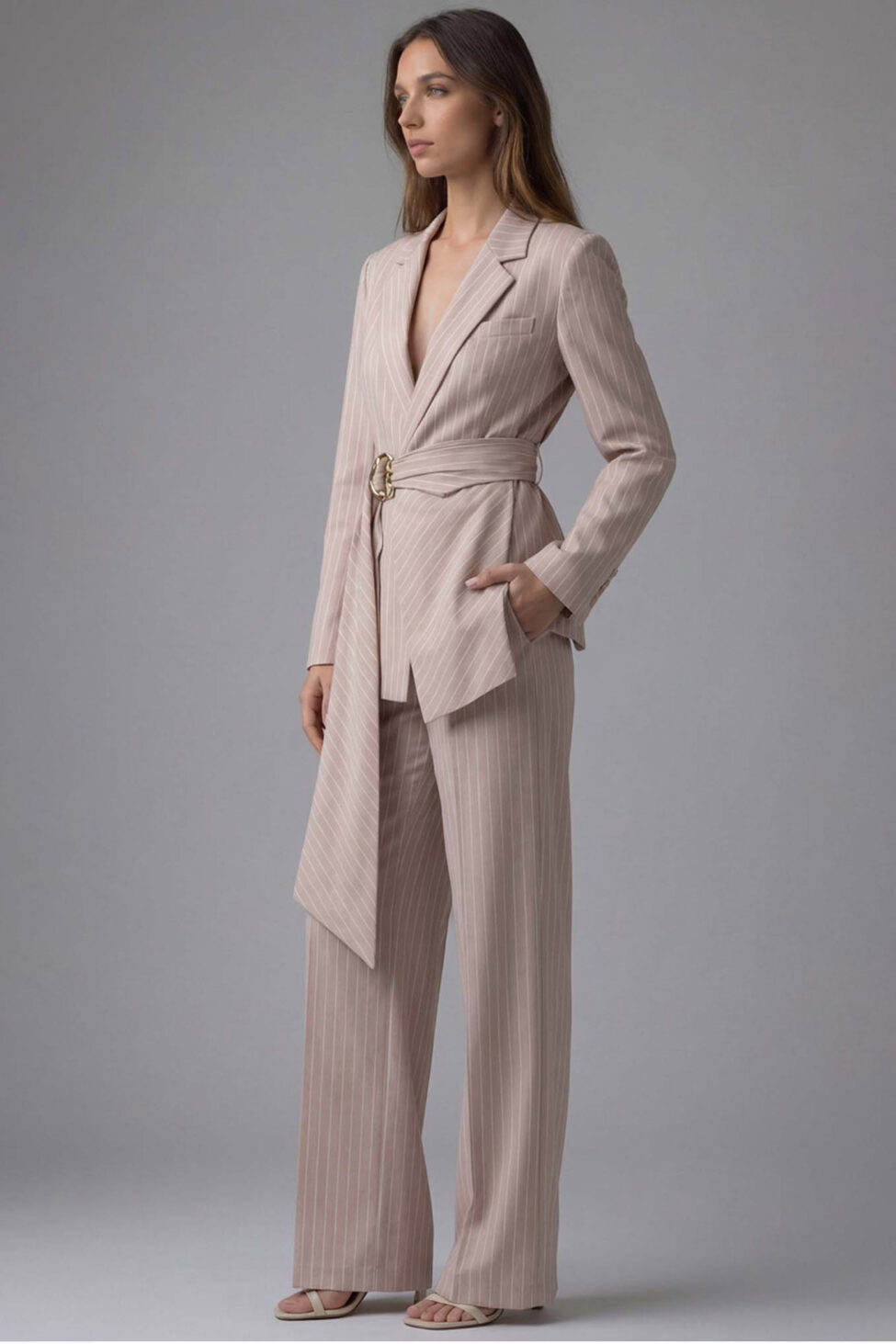 Minnesota σετ σακάκι παντελόνι ριγέ πούρο - Image 2