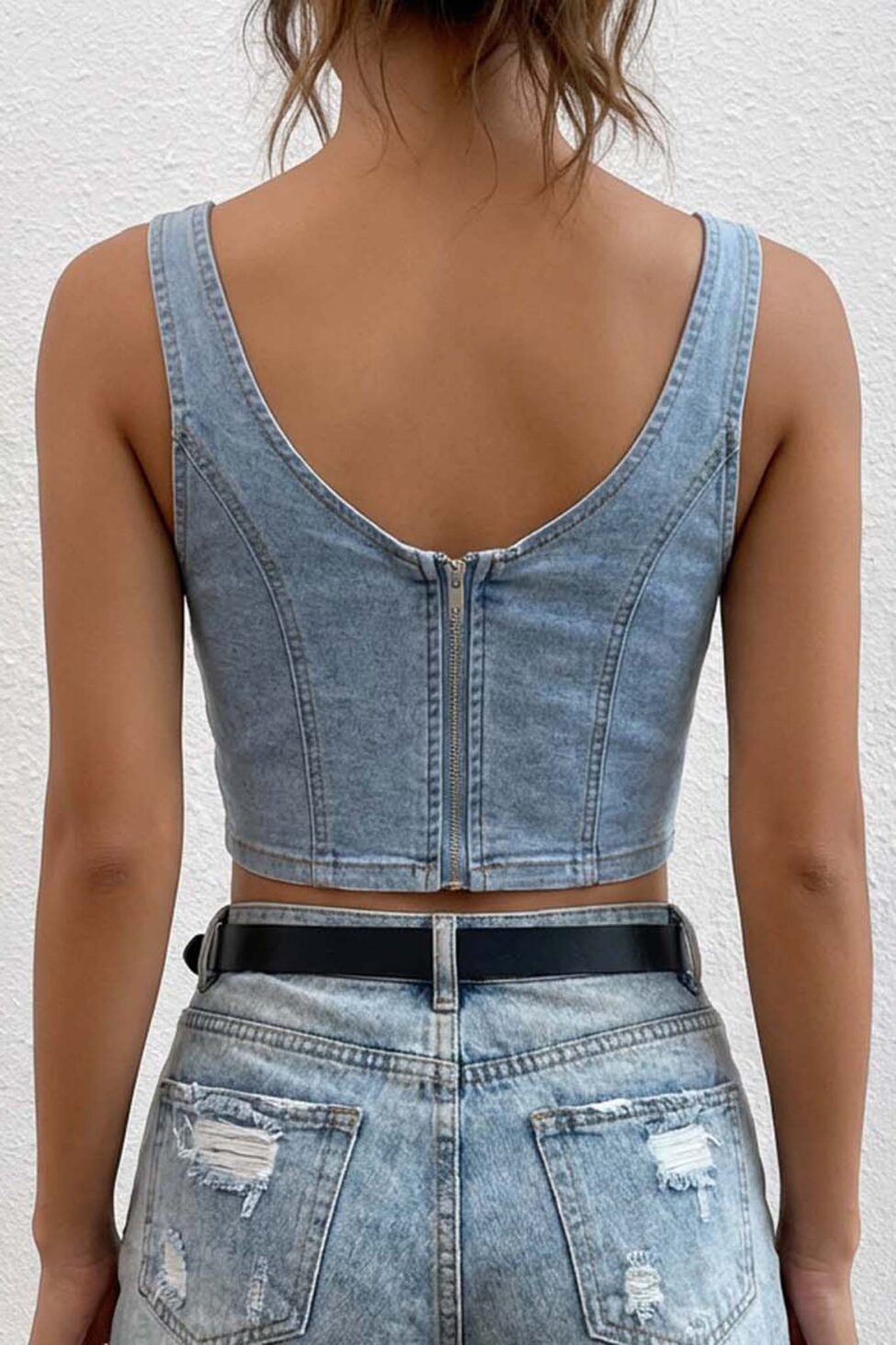 Mottler τζιν τοπ μπλε - Image 2