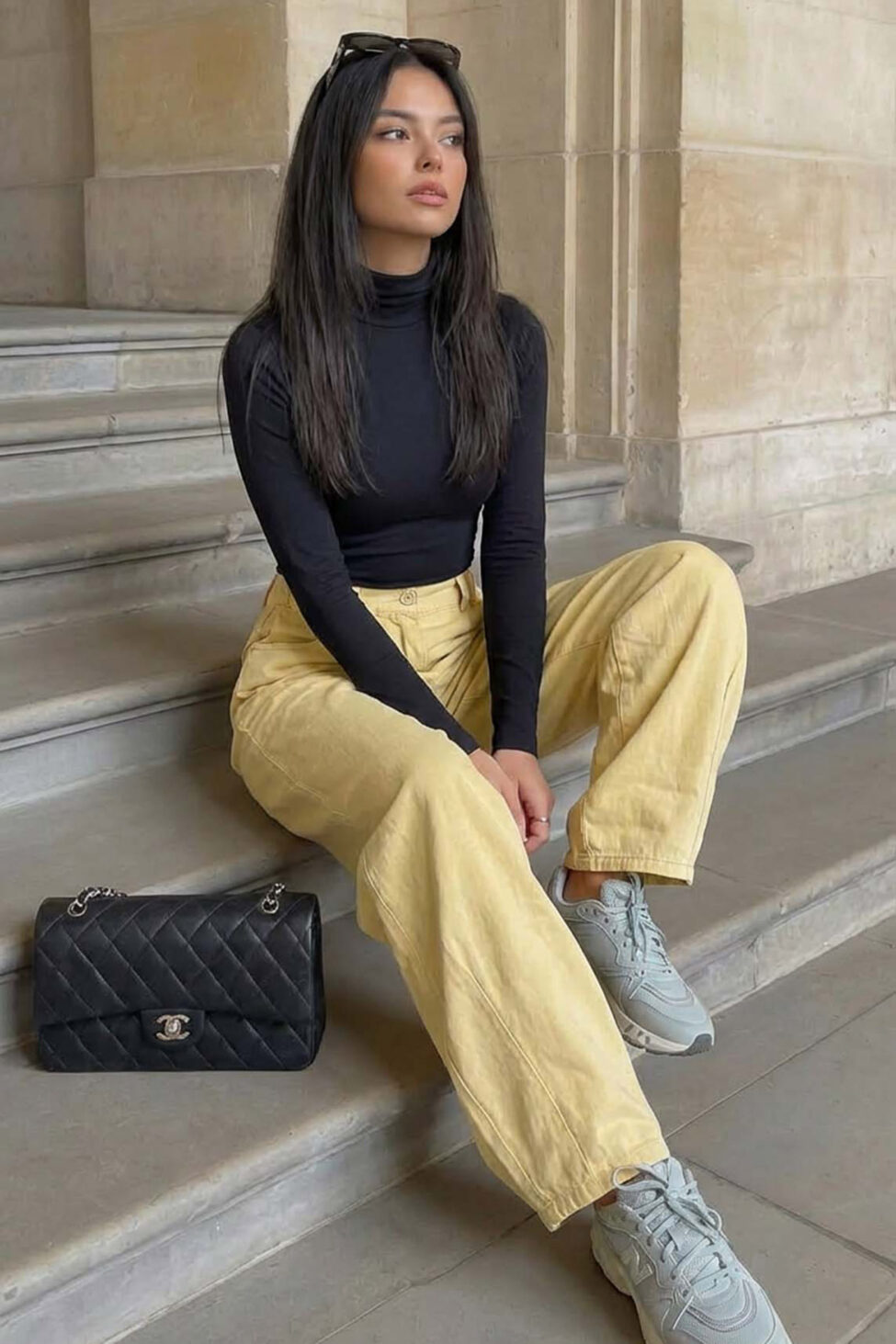 Nitrogen τζιν παντελόνι κίτρινο - Image 2