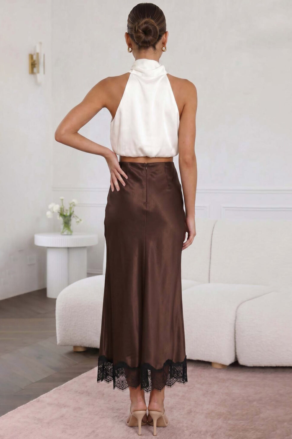 Otto μίντι φούστα καφέ - Image 2