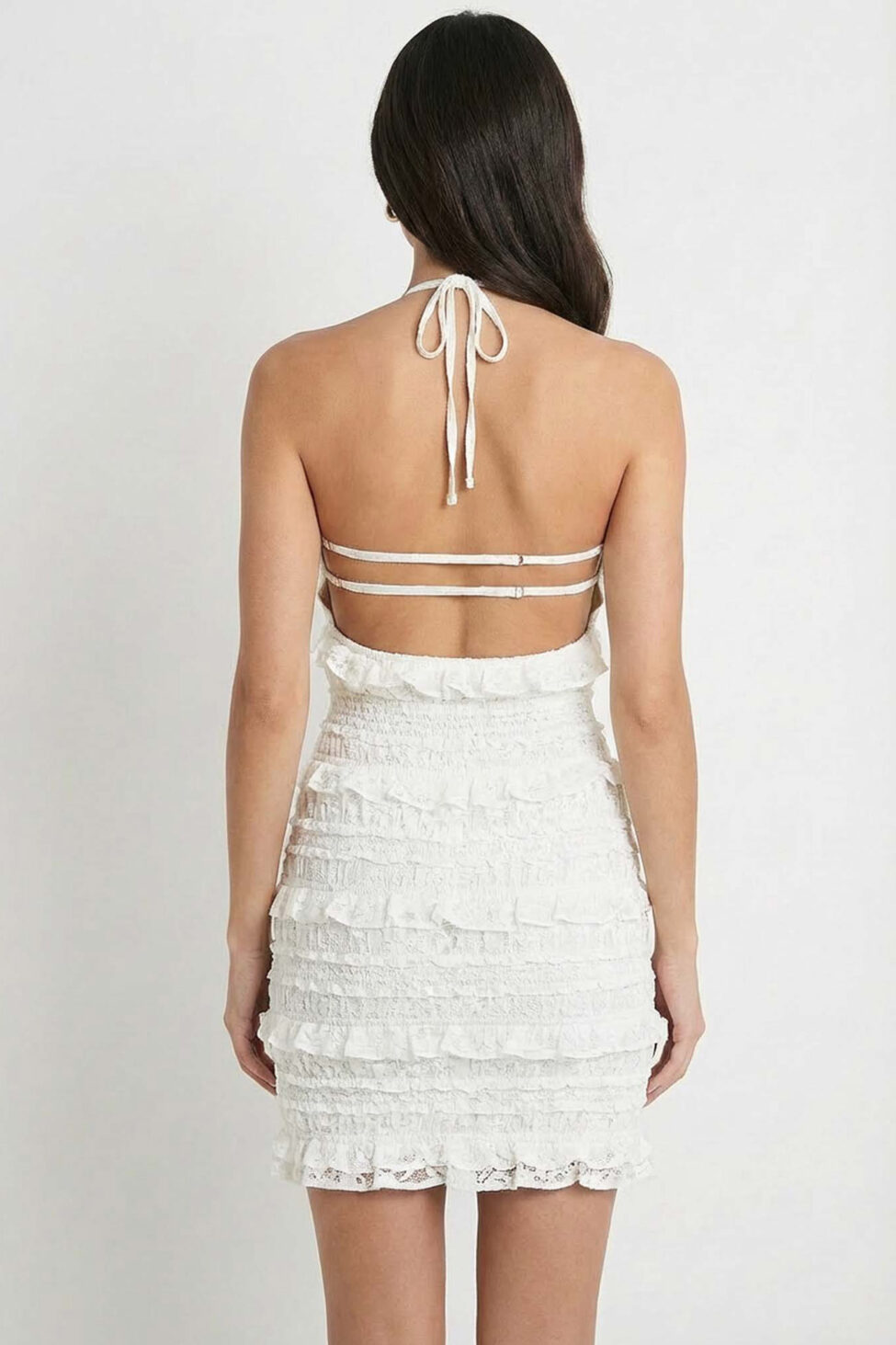 Rabanne μίνι φόρεμα εκρού - Image 2