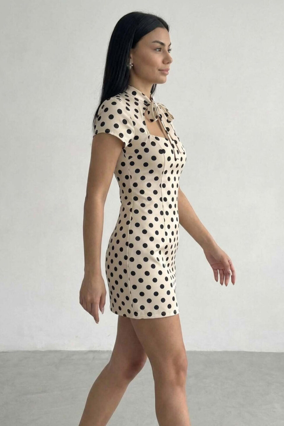 Rascal μίνι φόρεμα πουά εκρού - Image 2