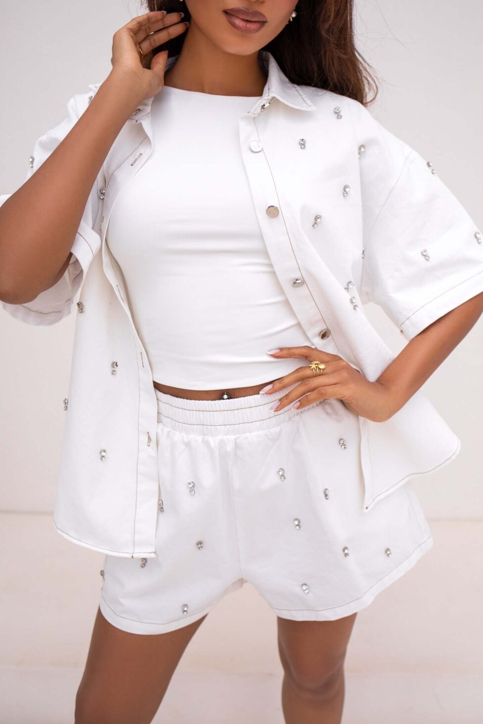 Raye σετ πουκάμισο - σορτς λευκό - Image 2