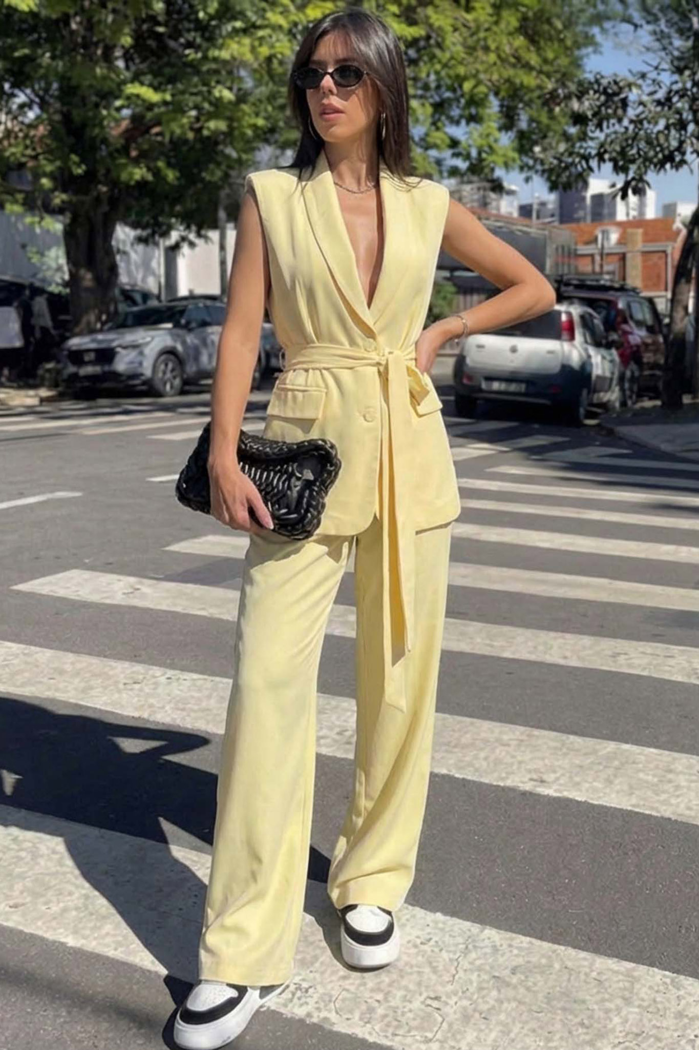 Razer σετ γιλέκο παντελόνι κίτρινο Razer σετ γιλέκο παντελόνι κίτρινο - Image 1