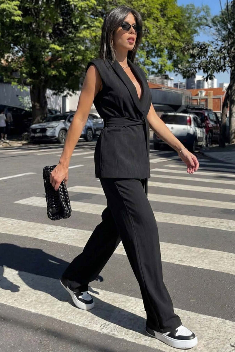 Razer σετ γιλέκο παντελόνι μαύρο - Image 2