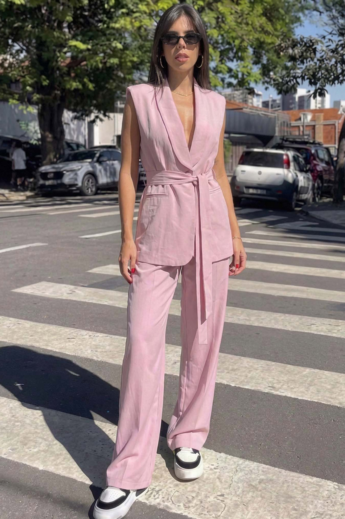 Razer σετ γιλέκο παντελόνι ροζ Razer σετ γιλέκο παντελόνι ροζ - Image 1