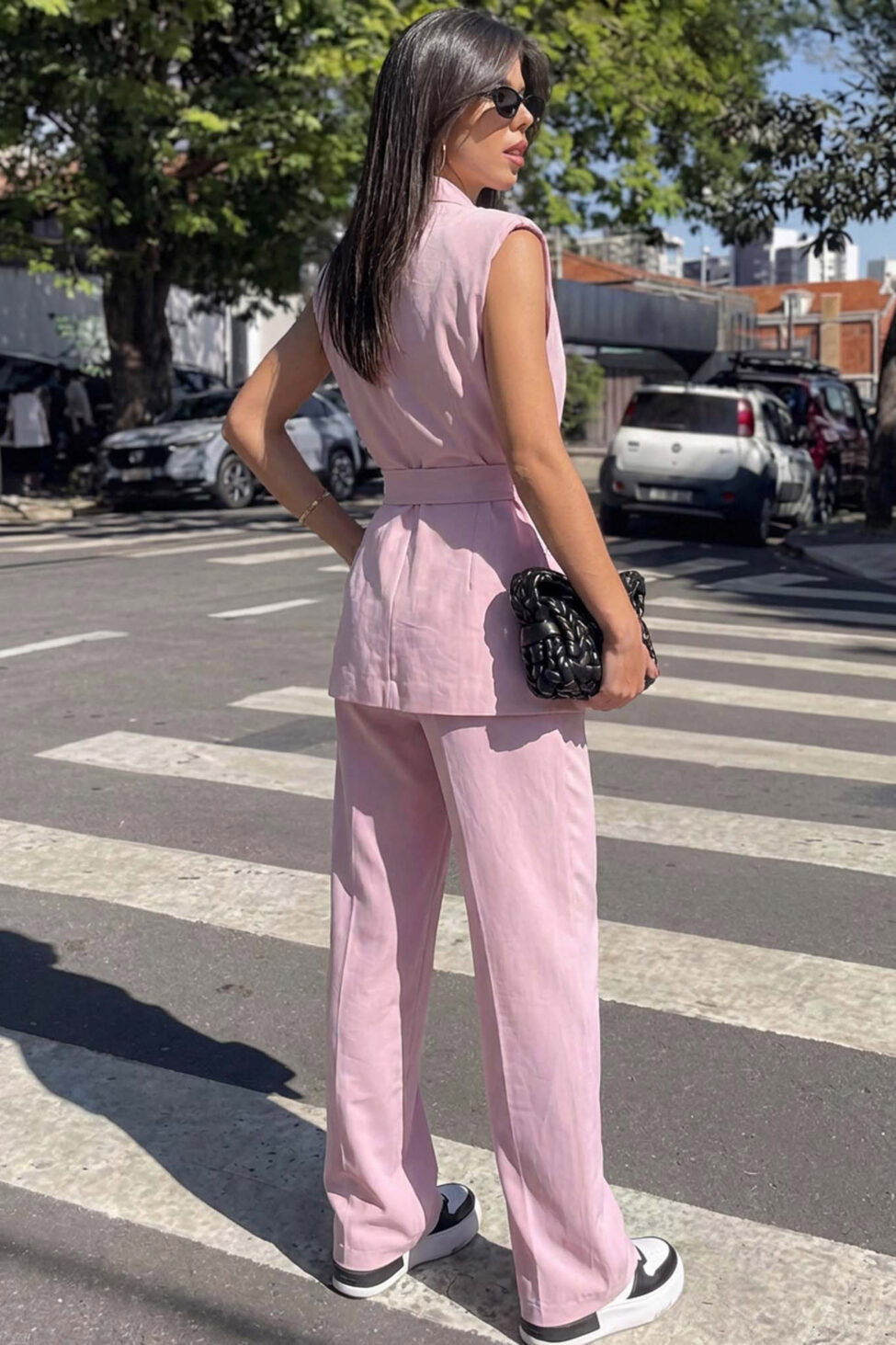 Razer σετ γιλέκο παντελόνι ροζ - Image 2