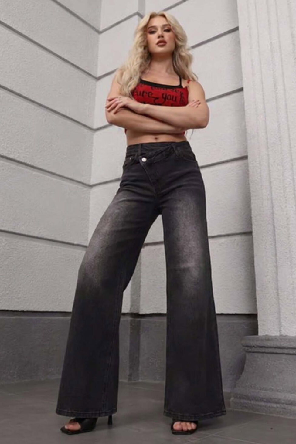 Riley τζιν παντελόνι μαύρο - Image 2