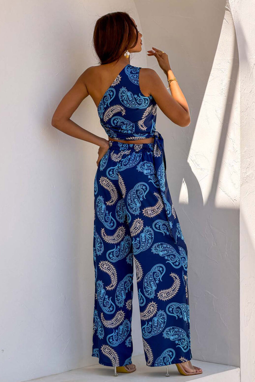 Shuffle σετ τοπ - παντελόνι μπλε - Image 3