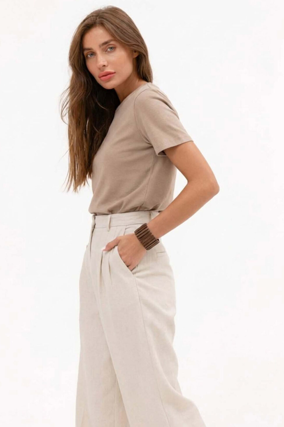 Stein t-shirt μπεζ - Image 2