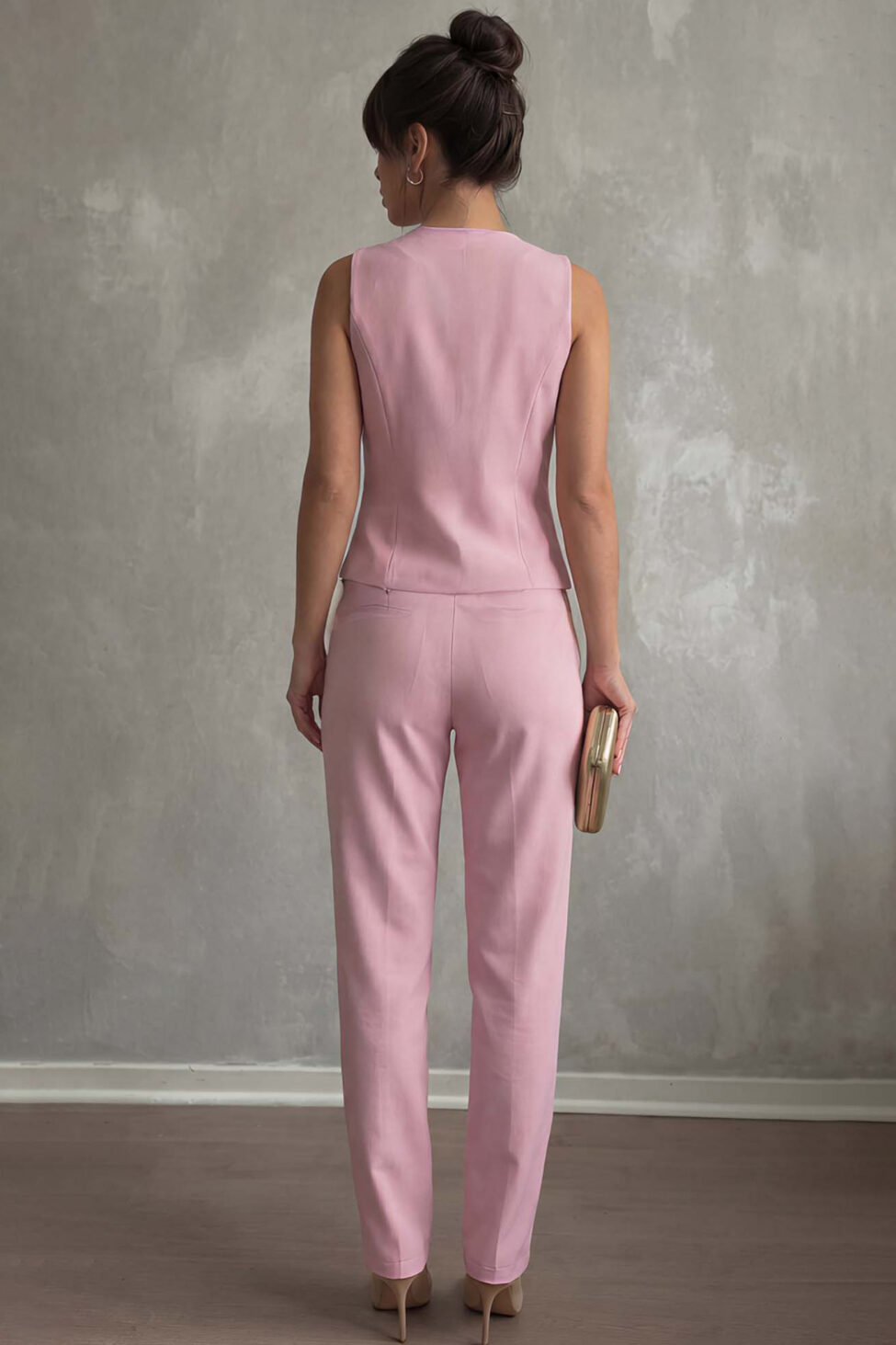 Taio σετ γιλέκο παντελόνι ροζ - Image 2