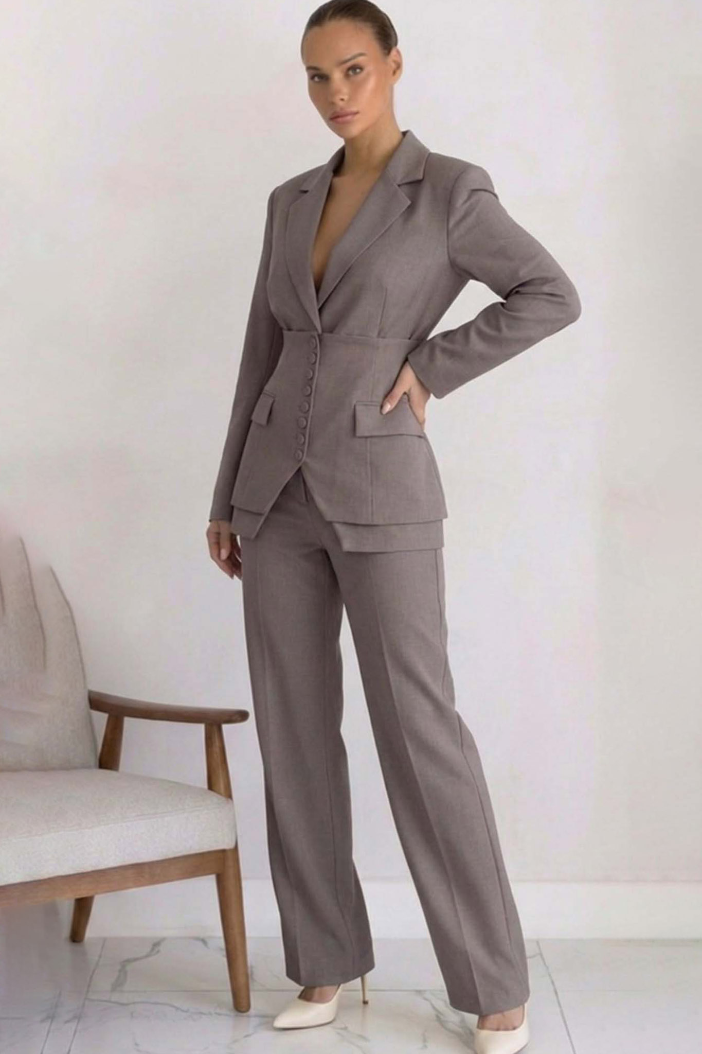 Tresor σετ σακάκι παντελόνι πούρο Tresor σετ σακάκι παντελόνι πούρο - Image 1