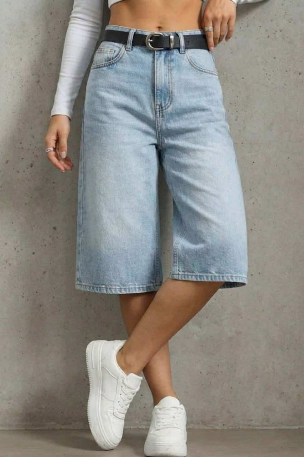 Viserra τζιν βερμούδα light blue - Image 2