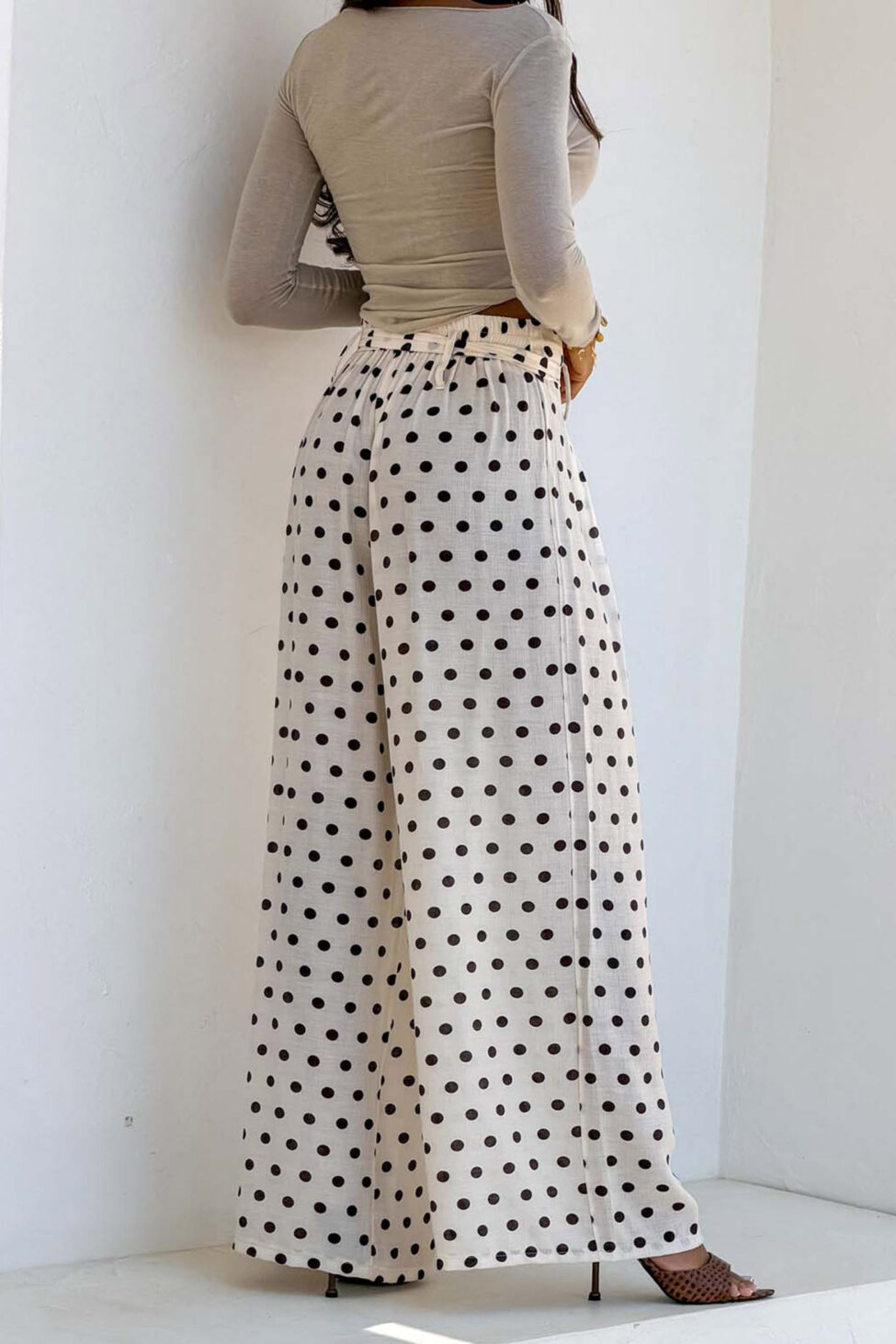 Wallen παντελόνα πουά εκρού - Image 3