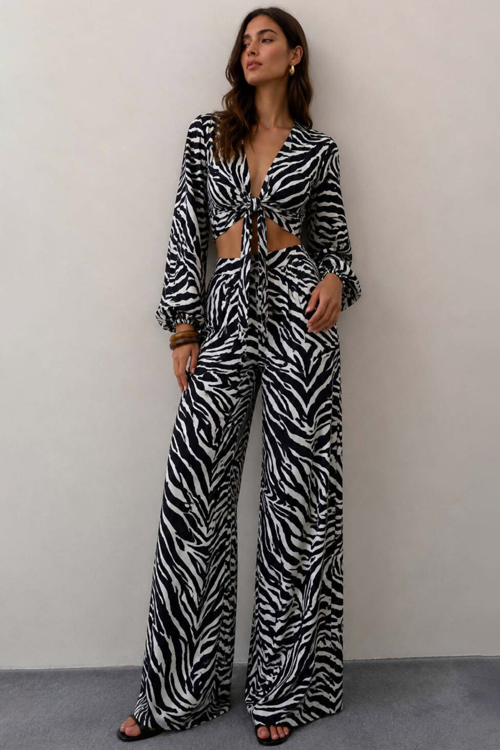 Hokka σετ animal με παντελόνα zebra - Image 2