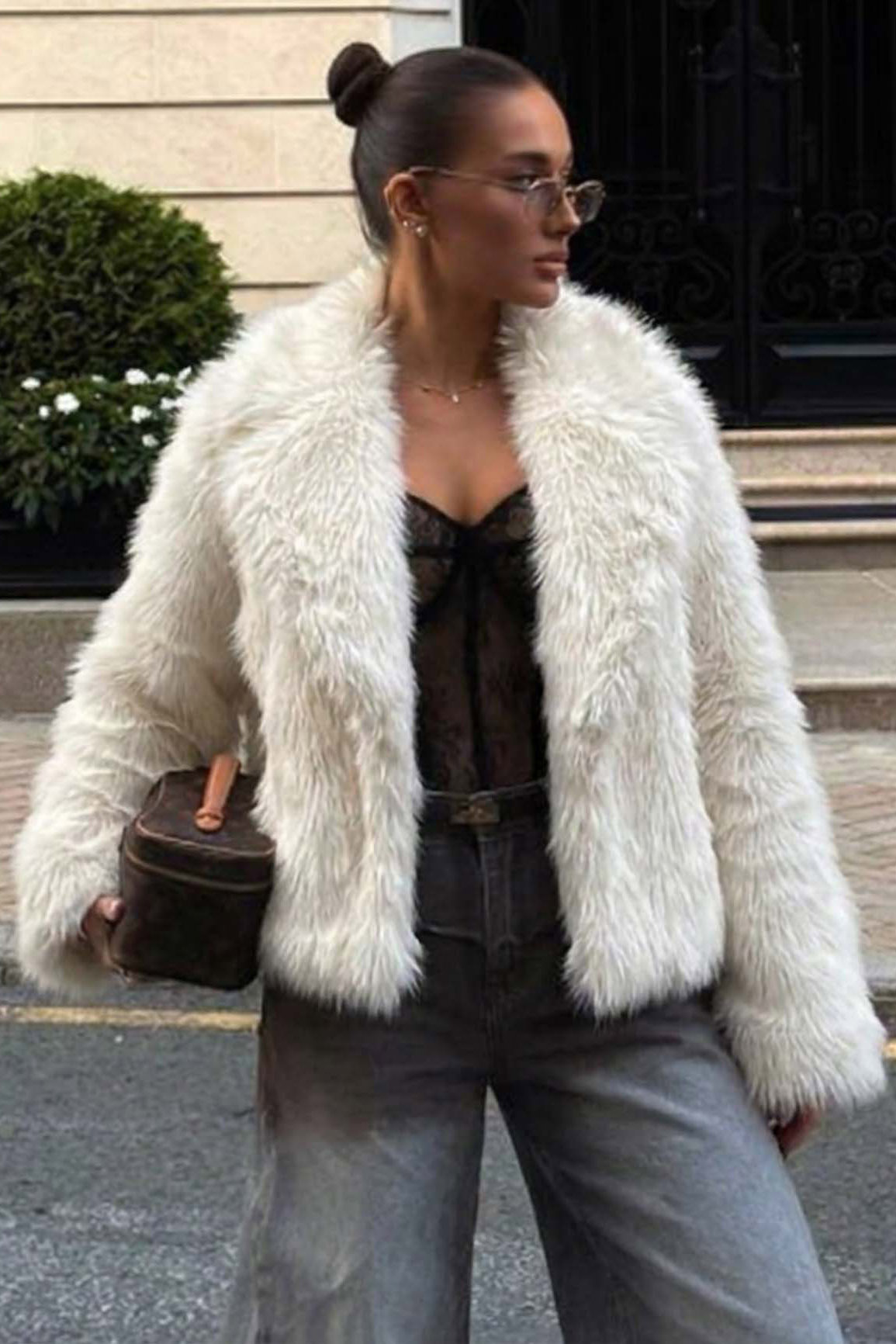 Rianna κοντή γούνα εκρού Rianna κοντή γούνα εκρού - Image 1